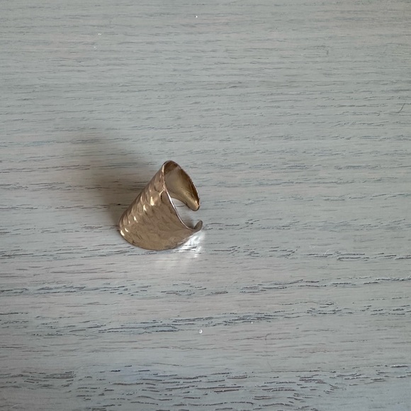 Textured Gold Ring - Picture 2 of 4